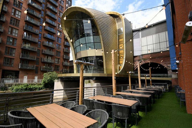 The terrace has space for 70 people, so is more than equipped to welcome drinkers to the "hidden gem" of Leeds.