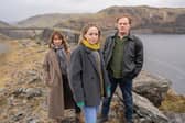 From left, Nia Roberts, Sian Reese-Williams and Mark Lewis-Jones star in the second series of Channel 4 drama The Light in the Hall (Picture: Channel 4)