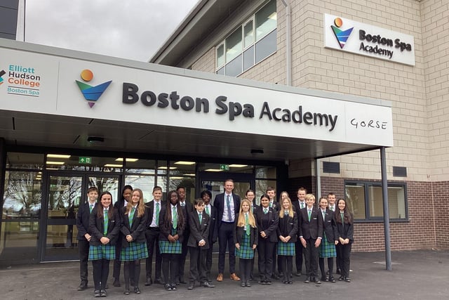 Boston Spa Academy in Clifford Moor Road, Wetherby, was rated Outstanding in 2023.
