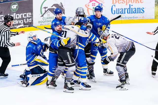 WE'LL MEET AGAIN: Leeds Knights will face Hull Seahawks at Elland Road Ice Arena on the opening night of the 2025-26 NIHL National campaign. Picture: Kev Bland/Knights Media.