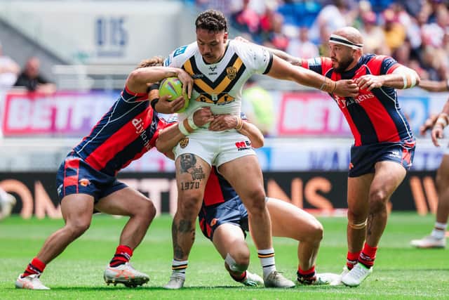 Prop Tyler Dupree is set to return from concussion when Castleford Tigers play host to Leeds Rhinos on Sunday. Picture by Alex Whitehead/SWpix.com.