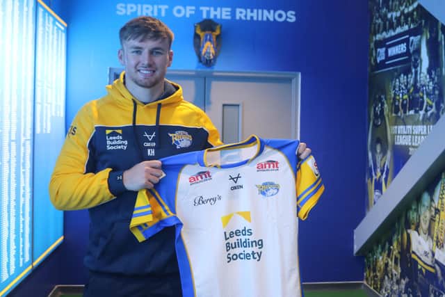 Recruit Kieran Hudson is Rhinos' new number 22. Picture by Phil Daly/Leeds Rhinos.