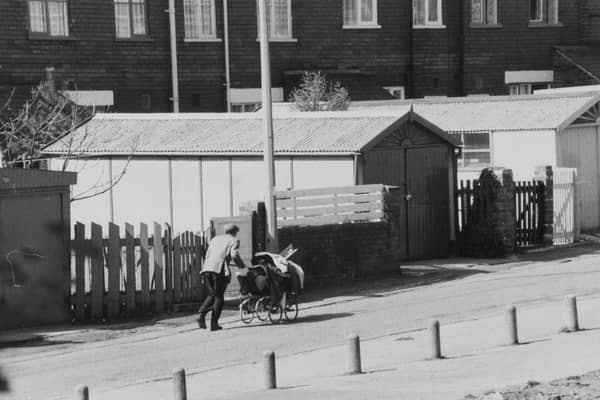 A Rag and Bone man makes his way through the streets of Chapeltown.