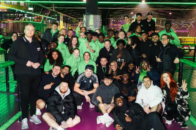 The Sidemen were joined by friends including Danny Aarons, JME and AB to transform transform Flip Out Leeds, the world’s biggest indoor adventure park, into the ultimate hide and seek playground