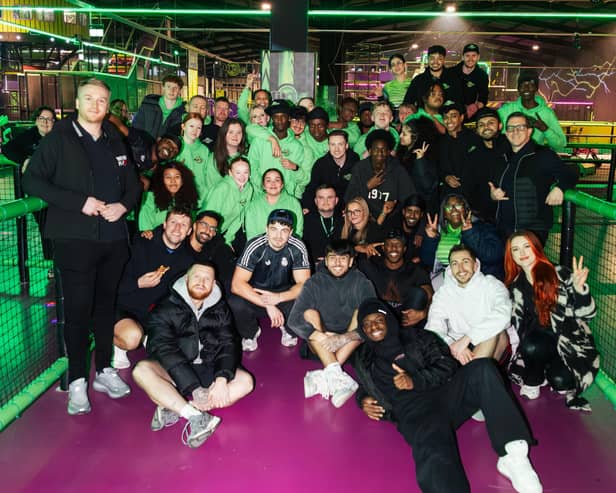 The Sidemen were joined by friends including Danny Aarons, JME and AB to transform transform Flip Out Leeds, the world’s biggest indoor adventure park, into the ultimate hide and seek playground