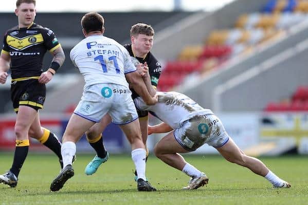 Leeds Rhinos' Tom Nicholson-Watton had a spell on lon at York Knights earlier this season. Picture by John Clifton/SWpix.com.