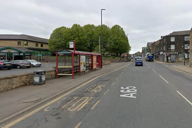 The incident took place in New Road, Guiseley.