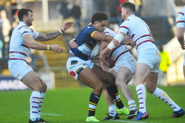 Derrell Olpherts will be facing his former club for the first time as a Leeds player. Picture by Steve Riding.