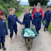 Focus-Trust Pupil Parliament members at Wick Court Farm