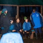 SPECIAL VISIT - Leeds United pair Willy Gnonto and Crysencio Summerville surprise children at Lineham Farm