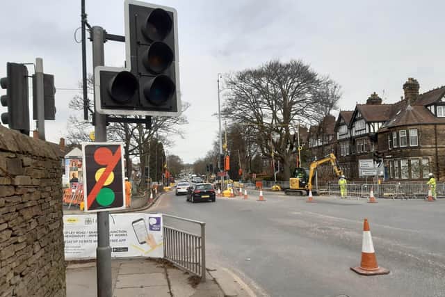 A Headingley resident said he was told by workers that someone had accidently "destroyed" the pedestrian crossing points.