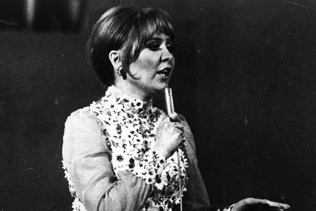 Glasgow born Lulu performs 'Boom Bang-A-Bang', the British entry at the 1969 Eurovision Song Contest in Madrid (Photo: Keystone/Getty Images)
