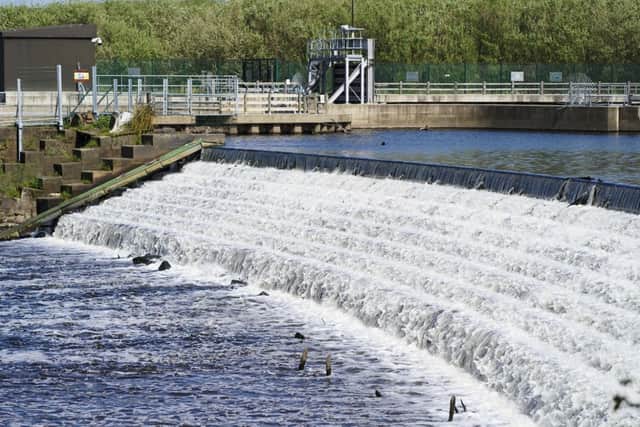 Kirkthorpe Weir on the River Calder