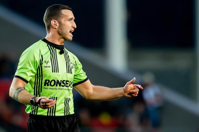 Referee Jack Smith. Picture by Allan McKenzie/SWpix.com.