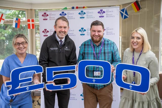 The Prince of Wales Hospice receiving £500