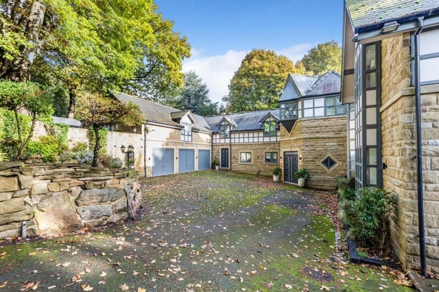 This nine bedroom detached house on Wood Lane is full of impressive features, and provides an immaculately presented family home with approximately 10,000 sqft of living space. The property is arranged over three floors and it is situated one mile from the centre of Horsforth, which is one of the most sought-after suburbs in Leeds. Superb landscaped gardens surround the house, and a secure gated entrance provides reassurance to residents.