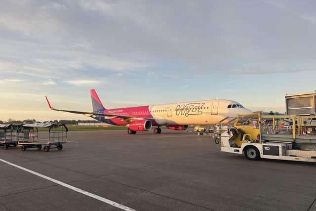 Excitement as first Wizz Air aircraft takes off from Leeds Bradford Airport with planespotters capturing moment
cc Amman Ahmed