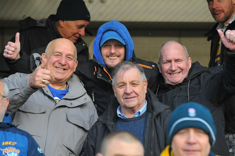 Leeds Rhinos fans were all smiles as their side ended Catalans Dragons' unbeaten start in Betfred Super League.