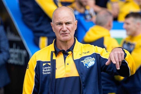 New Leeds Rhinos coach Brad Arthur seen at last week's game away to Warrington Wolves. Picture by Olly Hassell/SWpix.com.