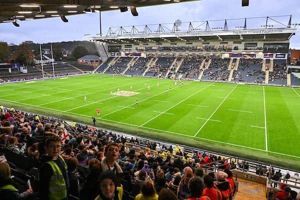 A record crowd watched England women play Brazil at Headingley, but where were the missing fans? Picture by Will Palmer/SWpix.com.