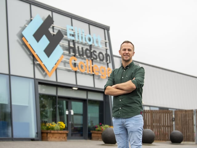 The Morley college, on White Rose Office Park, was ranked 56th in the country according to the guide. It has 1,055 students. Pictured on A Level results day is Lee Styles, principal.
