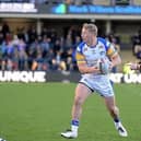 Lachie Miller, seen in Boxing Day action for Leeds Rhinos last year, will provide expert analysis on the live stream of this week's game. Picture by Steve Riding.