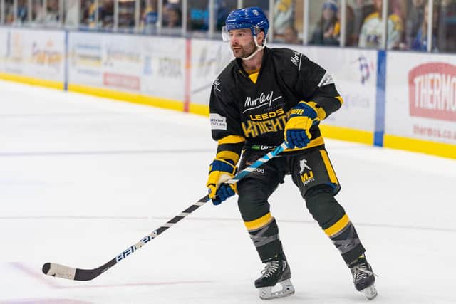 AIMING HIGH: Sam Zajac says he sees similarities between the current Leeds Knights' team and the Telford Tigers' line-ups he won EPL titles with in 2015 and 2017. Picture courtesy of Oliver Portamento.