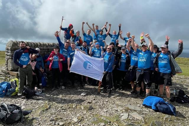 26 Bartlett Group colleagues, clients and suppliers completing the Yorkshire Three Peaks challenge