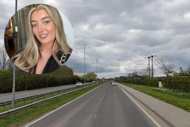 Georgia Bendelow, 18, died in hospital after the crash in Selby Road (Photo: WYP/Google)