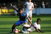 TRIAL: For former Leeds United youngster Romario Vieira, right.