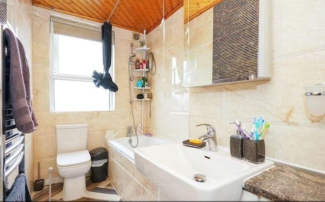 The main bathroom features a shower bath.