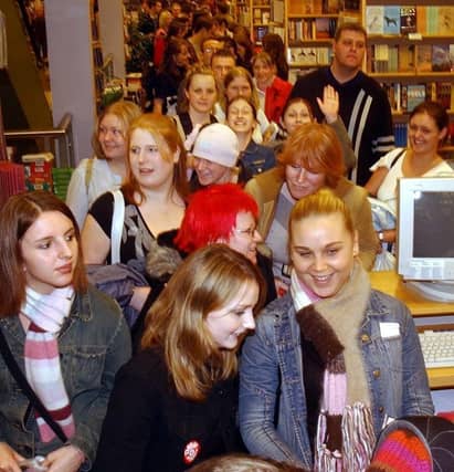 The League of Gentleman sign copies of their new book, Scripts and That, at Borders in November 2003.