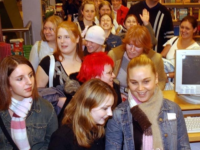 The League of Gentleman sign copies of their new book, Scripts and That, at Borders in November 2003.