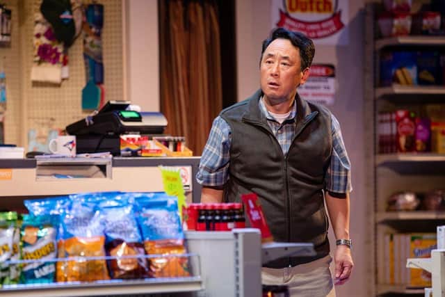 James Yi in Kim's Convenience at Tacoma Arts Centre