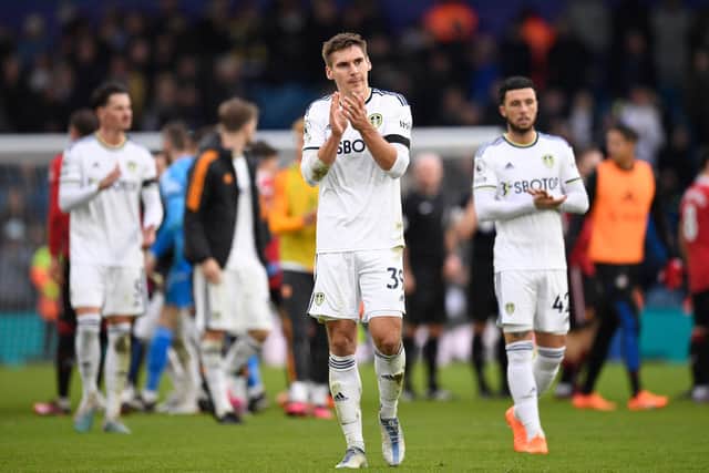 NEW LEADER - Leeds United defender Max Wober has quickly established himself among the leaders in a group now managed by caretaker Michael Skubala. Pic: Getty