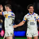 Harry Newman, left and Brodie Croft are both set to make thier final home appearance for Leeds Rhinos on Friday. Picture by Alex Whitehead/SWpix.com.