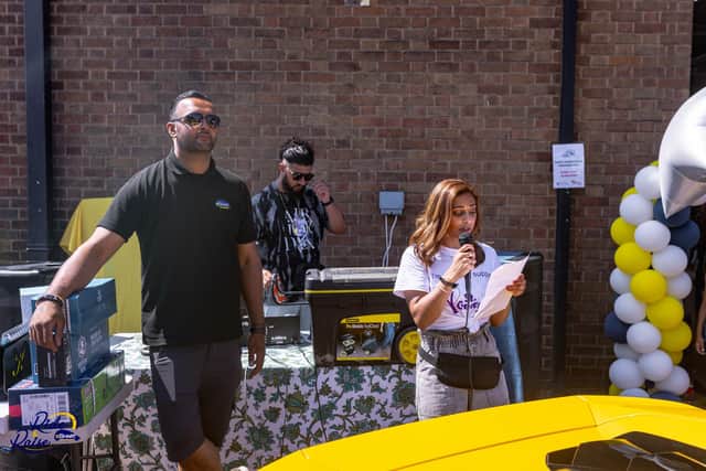 Bsmart Autocentre director, Manny Sirha, and managing director Amandeep Sirha during the event (Photo Manj Automotive)