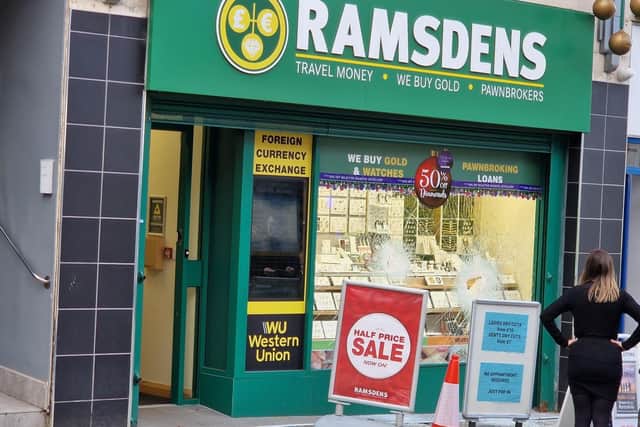 Ramsdens jewellers in Queen Street, Morley, was targeted by armed robbers in an incident on November 21.