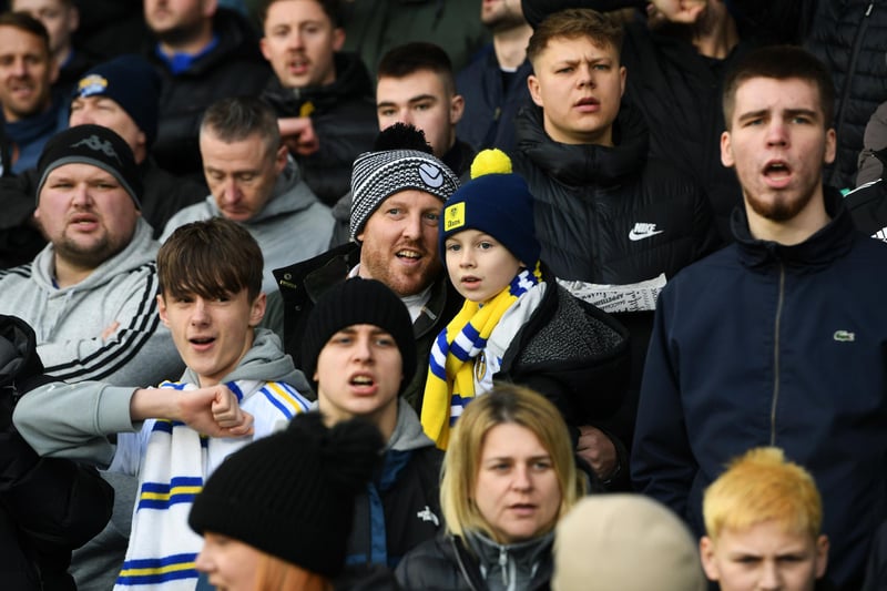 Leeds United v Ipswich Town.
United's fans.
23rd December 2023
Picture Jonathan Gawthorpe