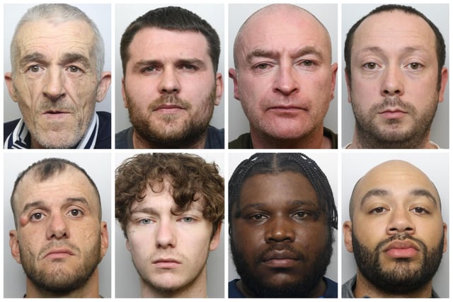 Just a few of the faces who are starting jail sentences this week. (pics by WYP)