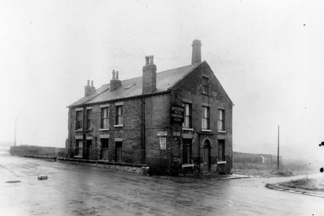 The North Eastern Hotel on Catherine Street, at the junction with Cross Catherine Street. The hotel's sign advertises 'Kirkstall Ales'. Pictured in September 1950.