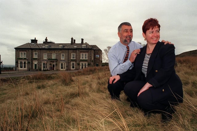 Do you remember Paul and Sue Spedding? They were the new licensees of the re-opened Cow and Calf Inn in April 1999. They are pictured admiring the Ilkley Moor view.