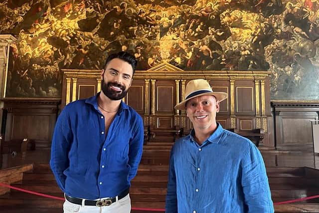 Rylan Clark and Rob Rinder go on a Grand Tour of Italy's cultural hotspots in a new series on BBC2 (Picture: BBC/Rex TV/Zinc Media/Lana Salah)
