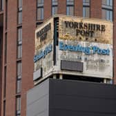 The YEP/ YP Clocktower at the former offices on Wellington Street, Leeds. Photograph by Tony Johnson.