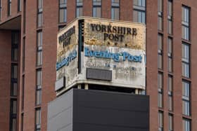The YEP/ YP Clocktower at the former offices on Wellington Street, Leeds. Photograph by Tony Johnson.
