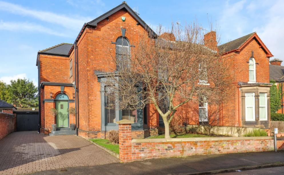 An exterior view of Derbyshire's most desired house.