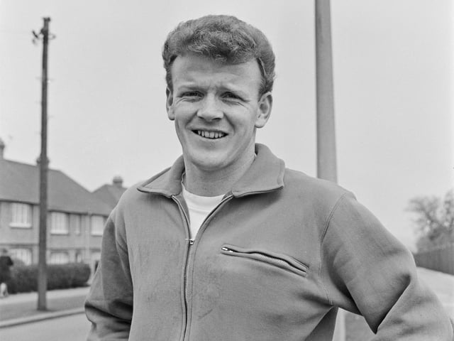Scottish footballer Billy Bremner of Leeds United, the day before playing in the FA Cup final against Liverpool at Wembley Stadium, UK, 30th April 1965. Liverpool won the match 2-1. (Photo by Evening Standard/Hulton Archive/Getty Images)