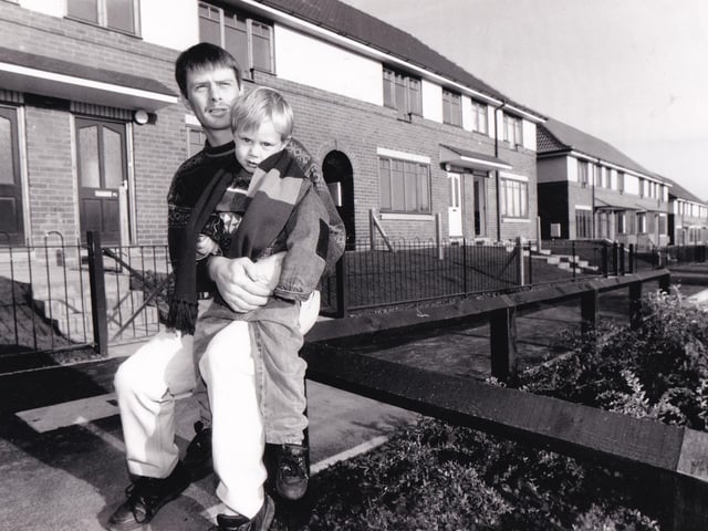 Amberton Garth was said in 1992 to be the street that no-one - not even the homeless - wanted to live in. But since then tenants have been moved out and the North British Housing Association had invested £1.3 million upgrading the Garth. Michael Conroy, the only original tenant to return to the Garth received the keys to his newly built home in November 1993. He had been living for a year in Foundry Drive with his wife and two children. "It's a big, big improvement here," he said. "It's a bit like Brookside."