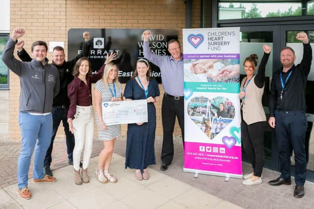 Barratt and David Wilson Homes donates £64,000 to Children's Heart Surgery Fund