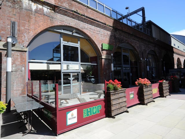 CAMRA said: "Beneath the arches of Leeds Station's platform 17, the Hop serves a range of cask ales from Ossett Brewery plus guest beers. There are also three ciders available including Weston's Old Rosie."